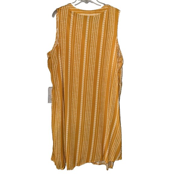 WOMENS J For Justify V-Neck Sleeveless Shirt Dress 2X BUTTON DOWN LIGHT WEIGHT - Picture 8 of 13